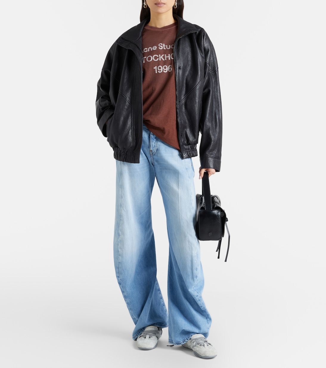 T-shirt en coton et chanvre à logo | Acne Studios