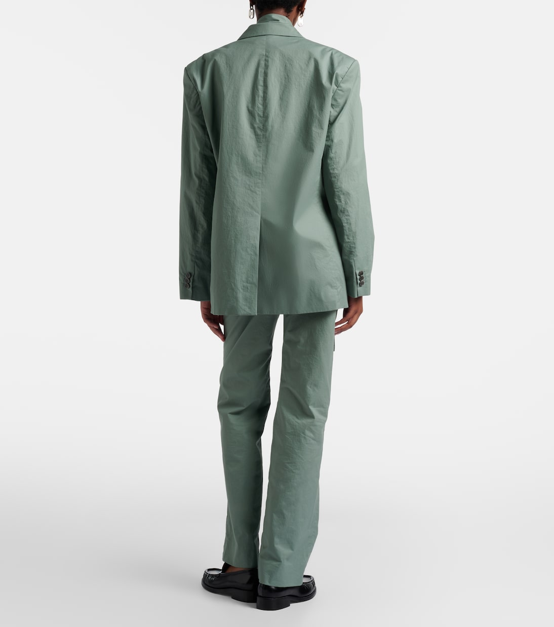 Cotton twill wide-leg pants | Acne Studios