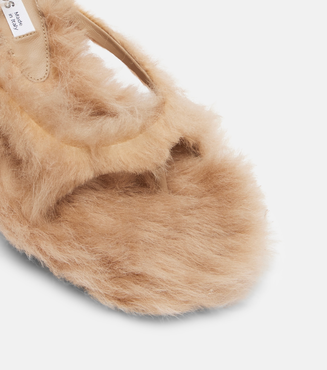 Shearling thong sandals | Acne Studios