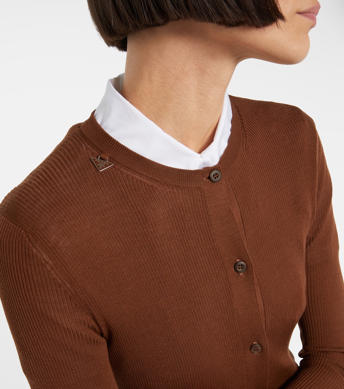 Cardigan in lana vergine | Prada