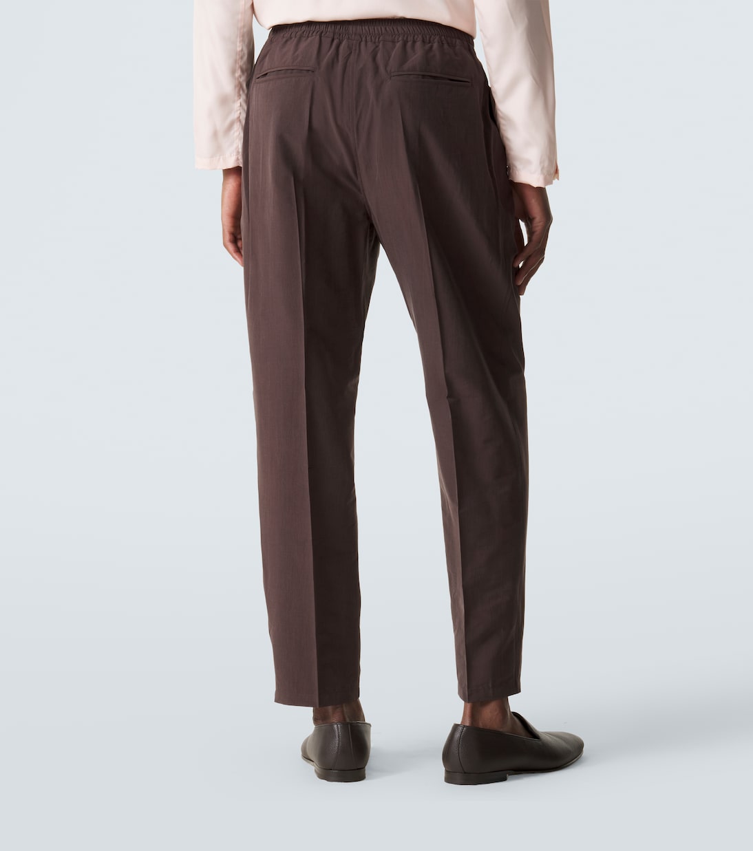 Selly silk-blend straight pants | Umit Benan