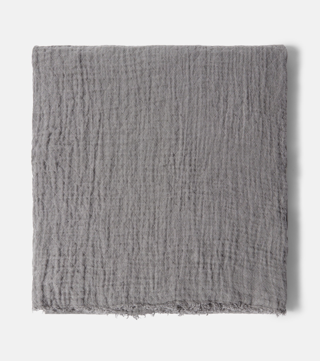 Tassel-detail linen blanket | Once Milano
