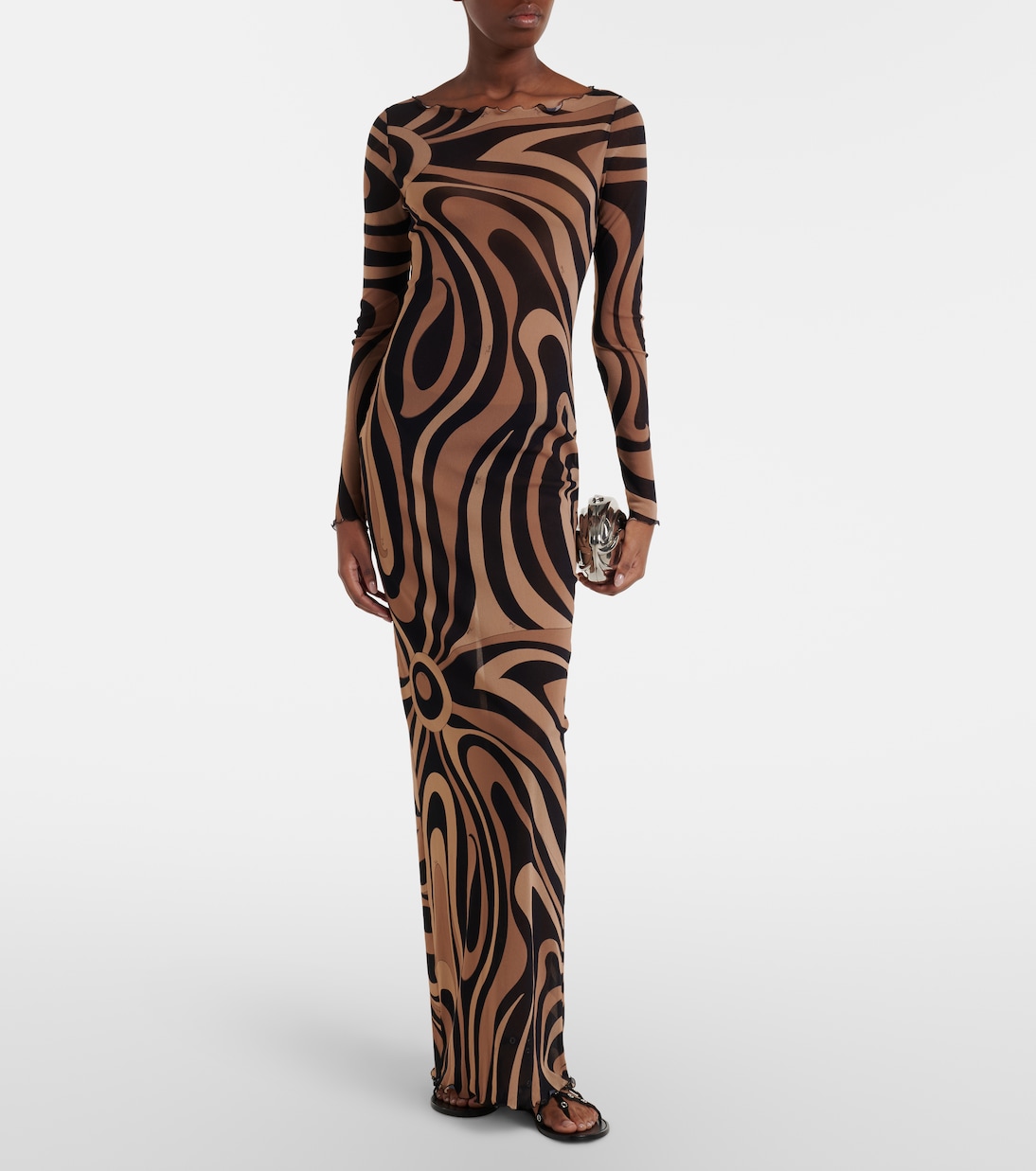 Marmo tulle maxi dress | Pucci