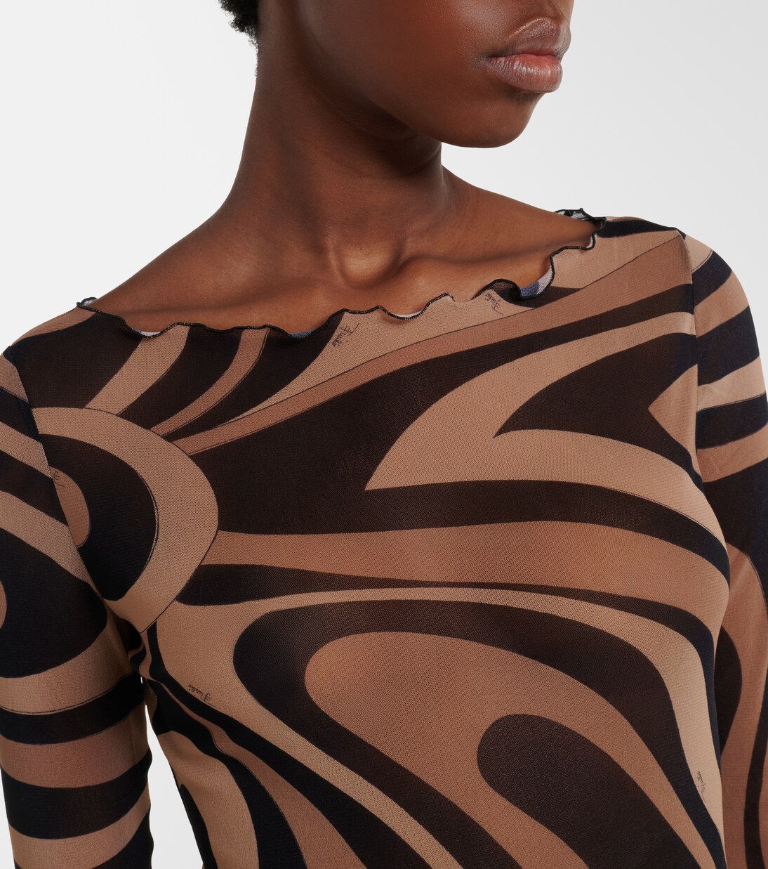 Marmo tulle maxi dress | Pucci