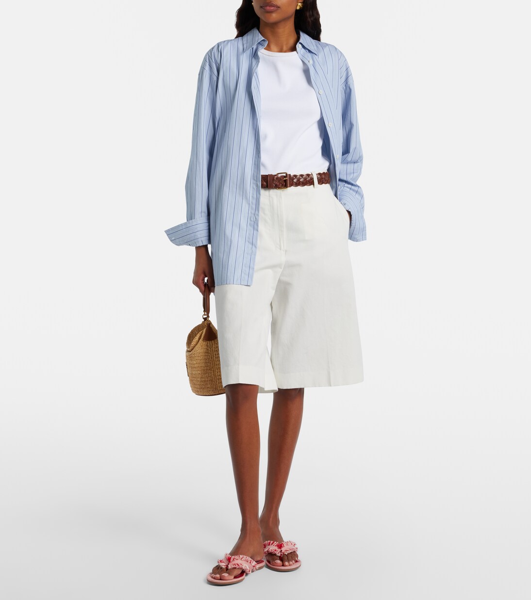 Tongs Bay en toile à franges | Jimmy Choo