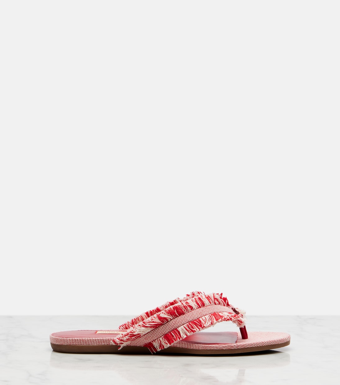 Tongs Bay en toile à franges | Jimmy Choo