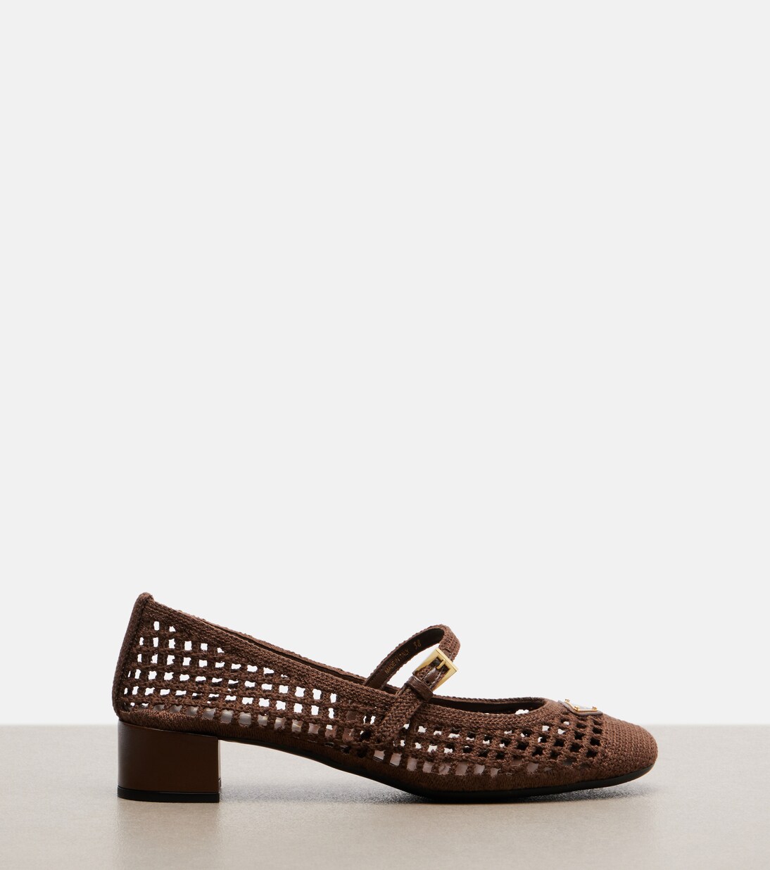 Mary-Jane-Pumps aus Häkelstrick | Prada