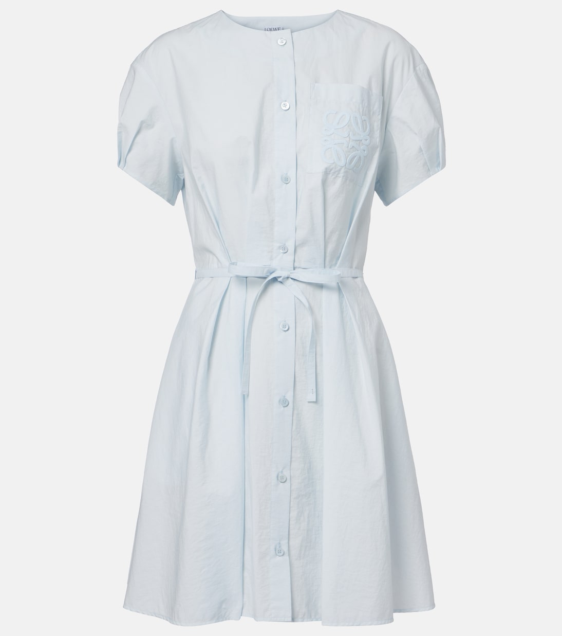 Paula's Ibiza Anagram cotton-blend shirt dress | Loewe