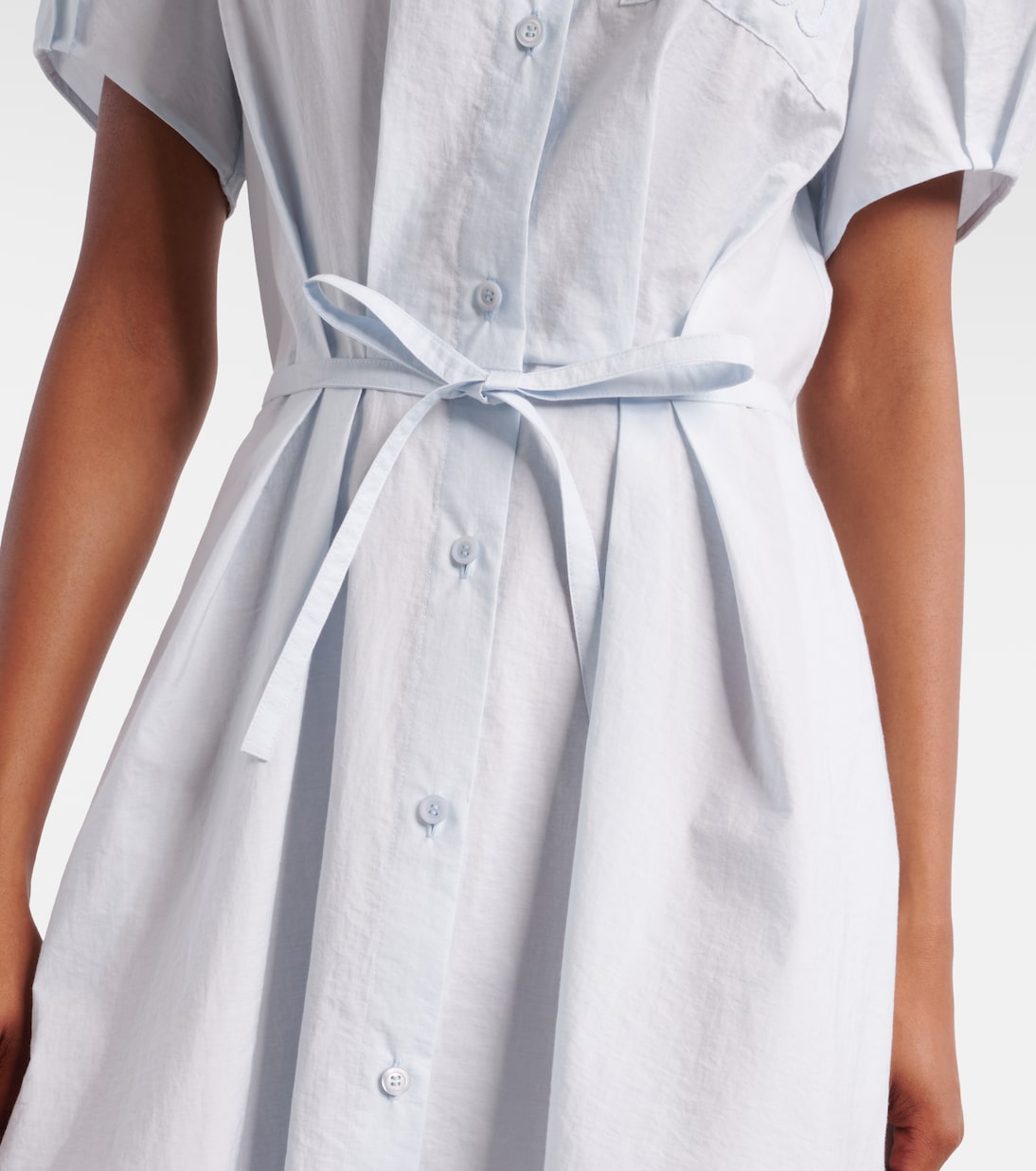Paula's Ibiza Anagram cotton-blend shirt dress | Loewe
