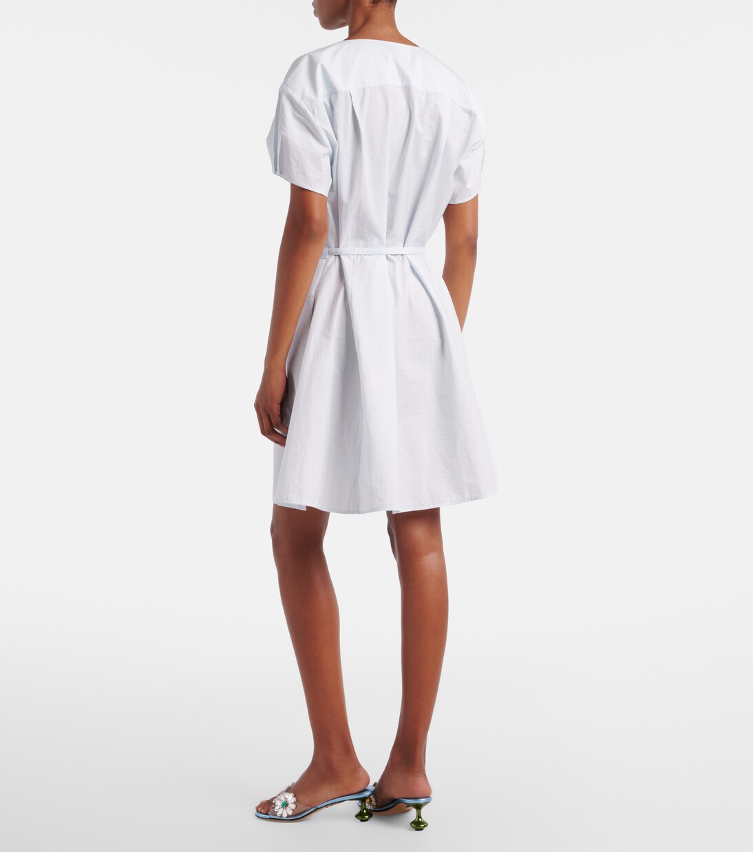Paula's Ibiza Anagram cotton-blend shirt dress | Loewe