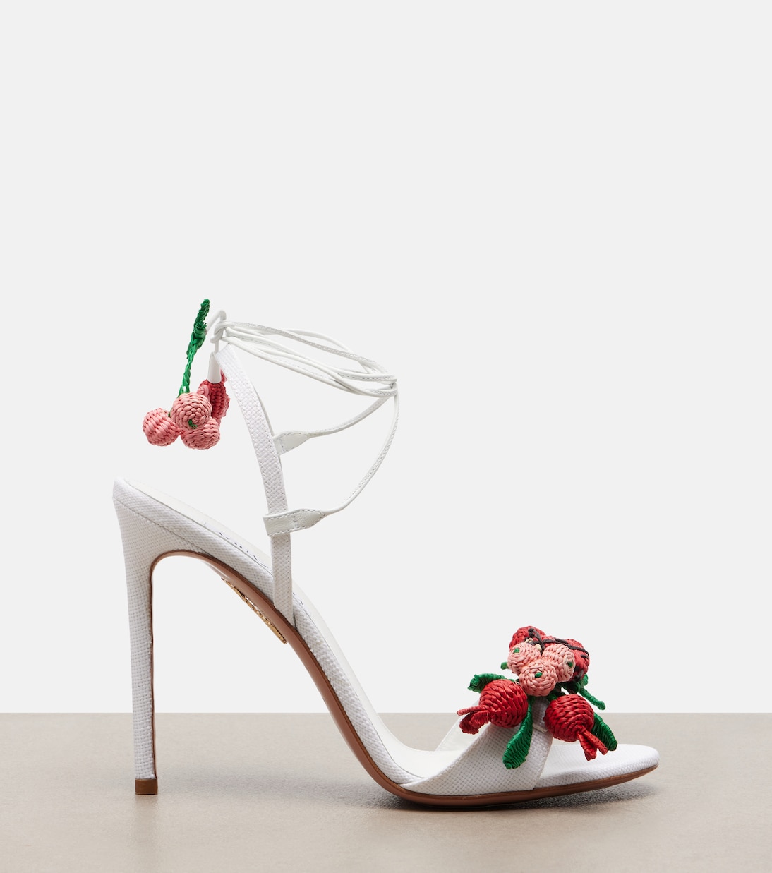 Botanica raffia slingback sandals | Aquazzura