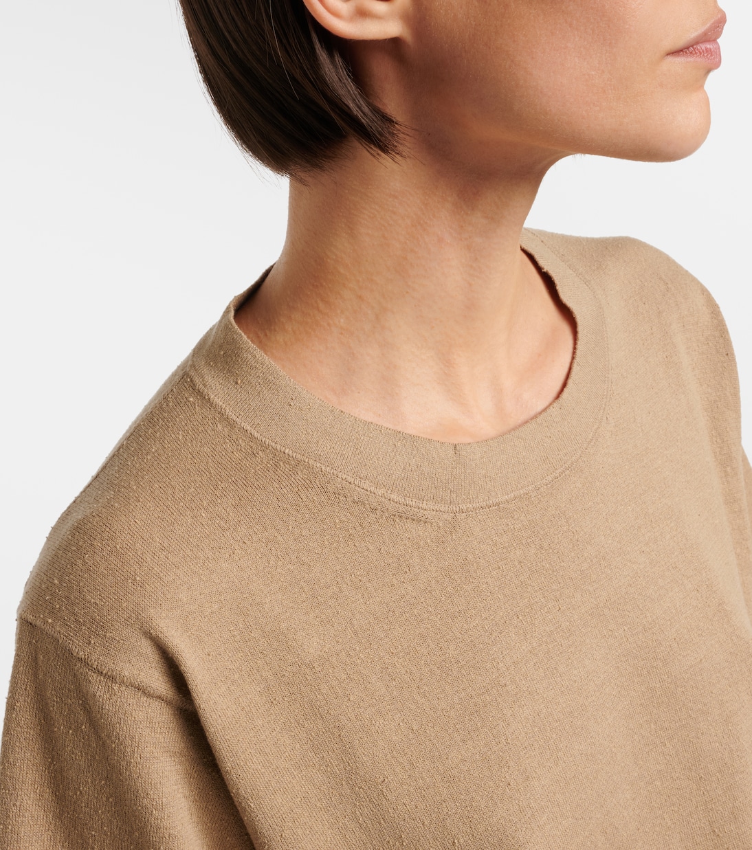 Orlan cotton and silk-blend T-shirt | The Row