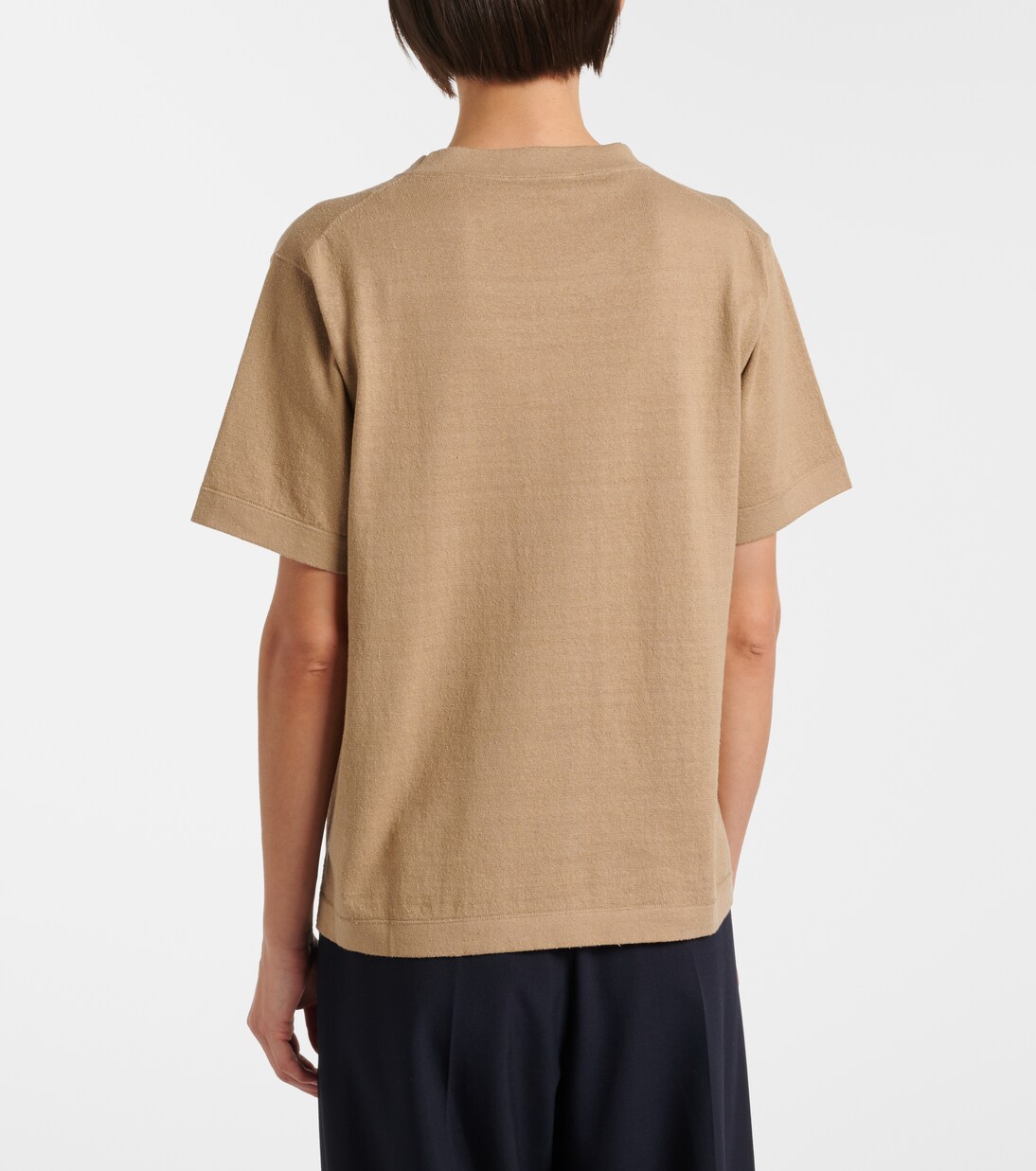 Orlan cotton and silk-blend T-shirt | The Row