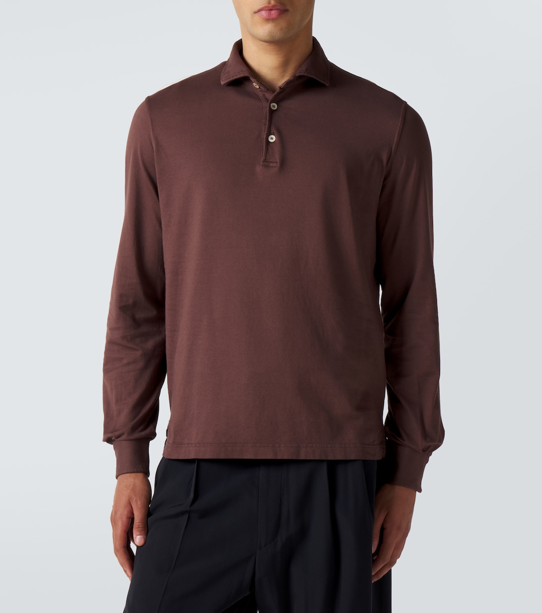 Cotton piqué polo shirt | Fedeli