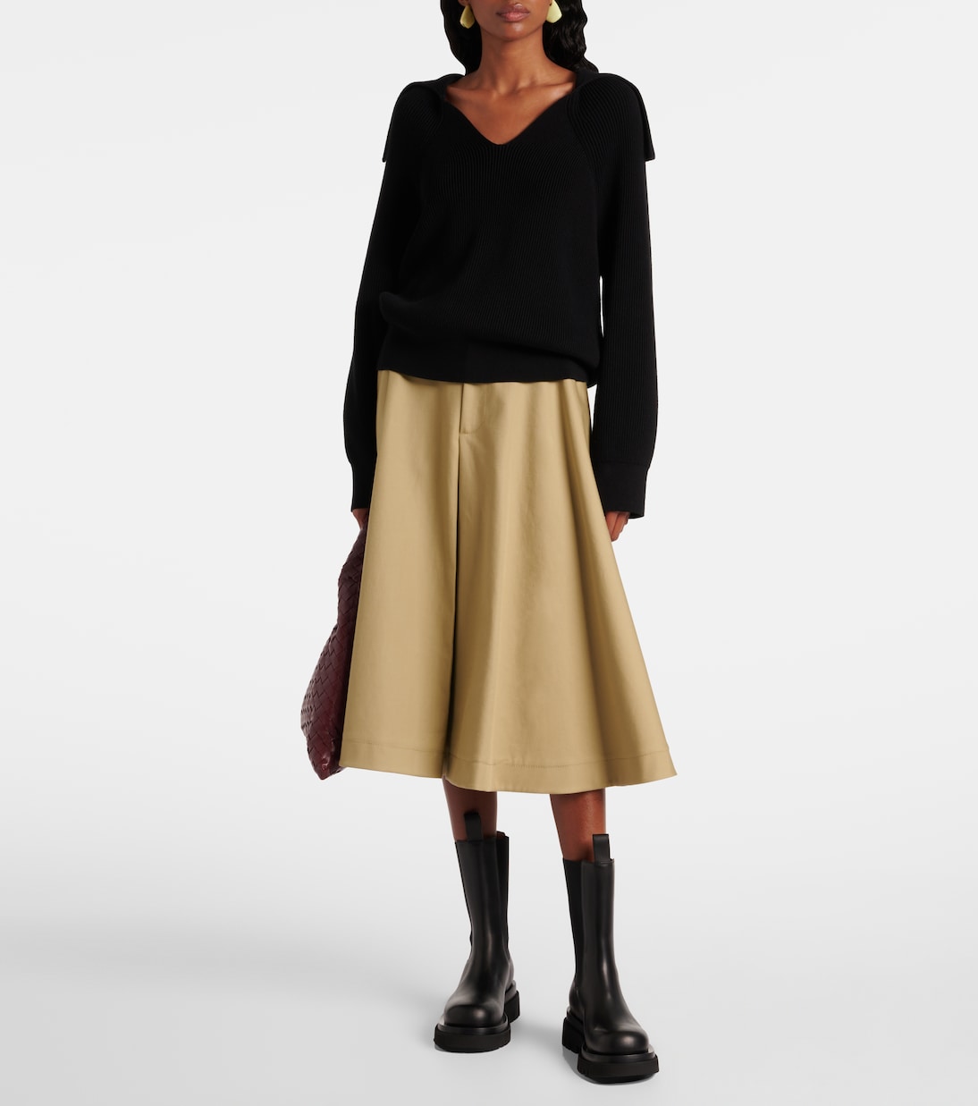 Lug leather ankle boots | Bottega Veneta