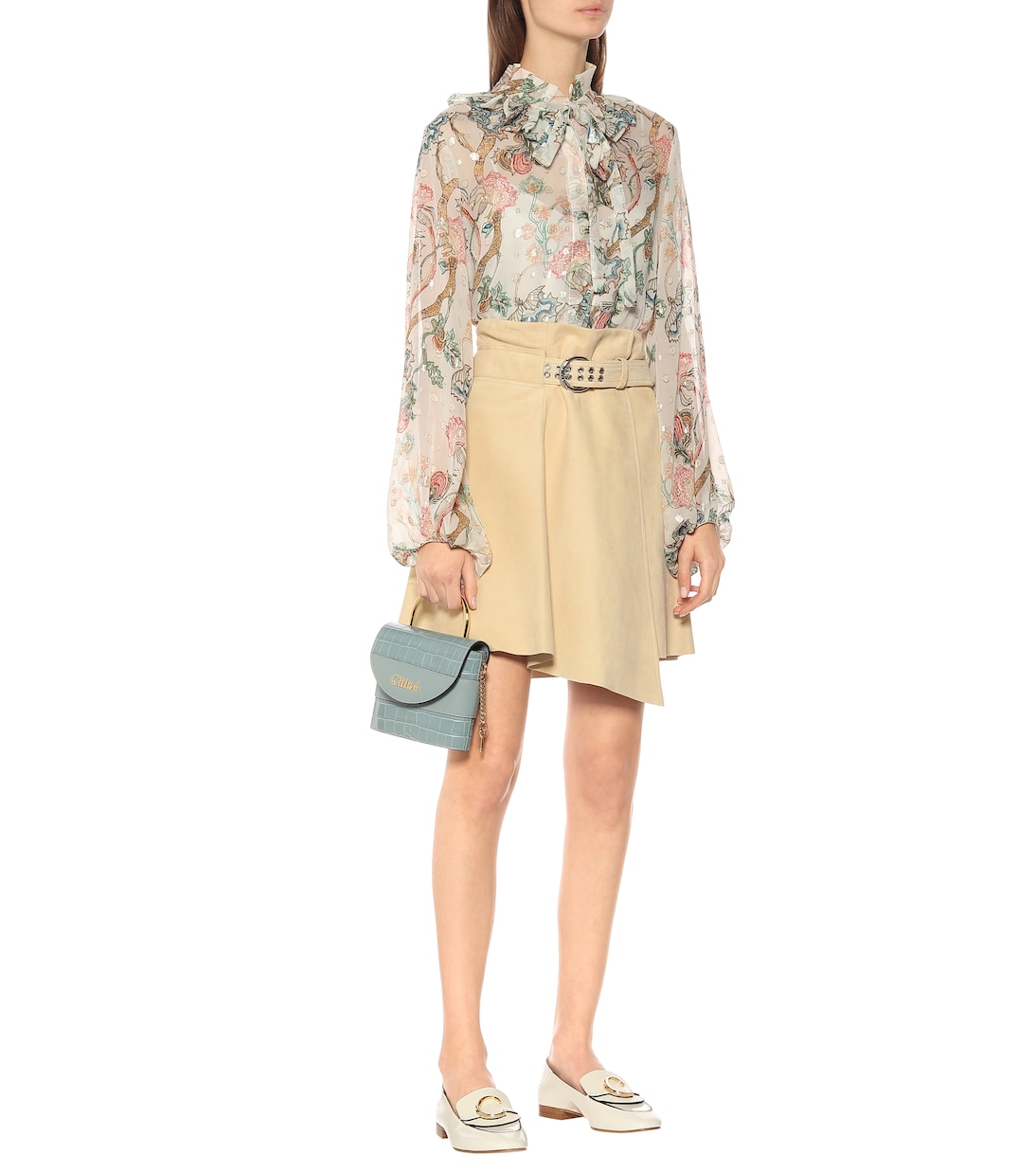 Rock aus Veloursleder | Chloé