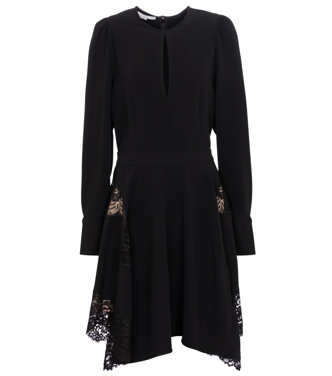 Celeste lace-trimmed cady minidress | Stella McCartney