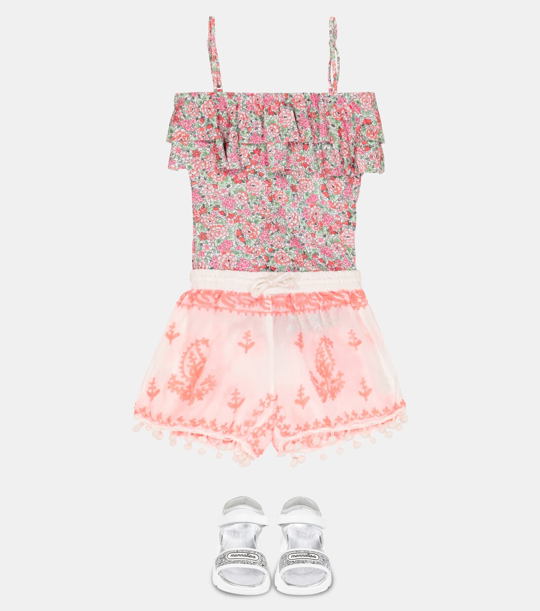 Baby Sienna embroidered shorts | Melissa Odabash Kids