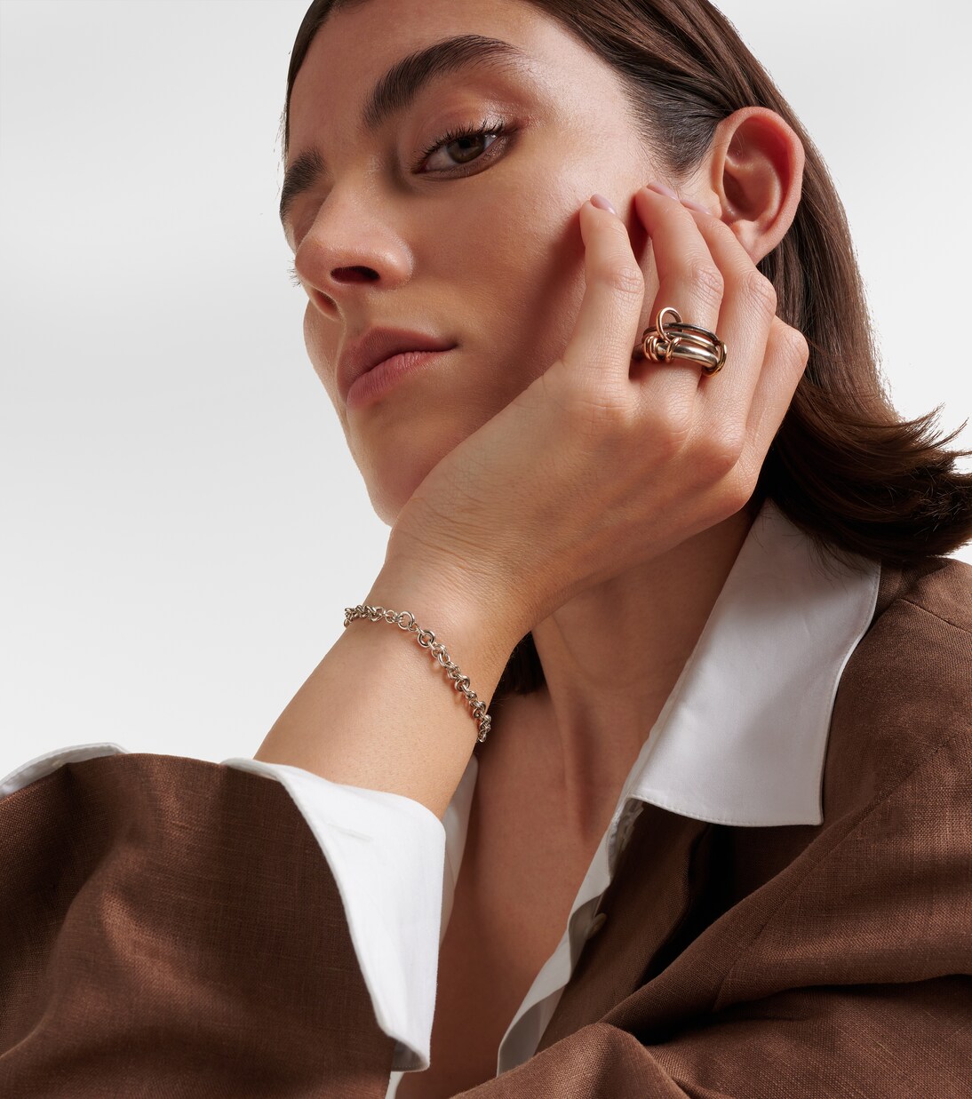 Helio chainlink sterling silver bracelet | Spinelli Kilcollin