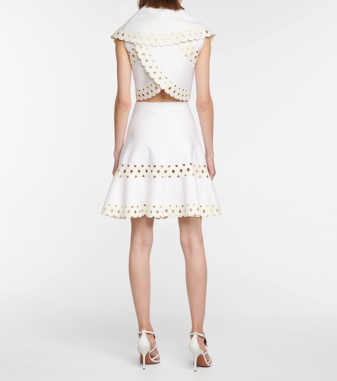 Vienne cutout cropped wool-blend jacket | Alaïa