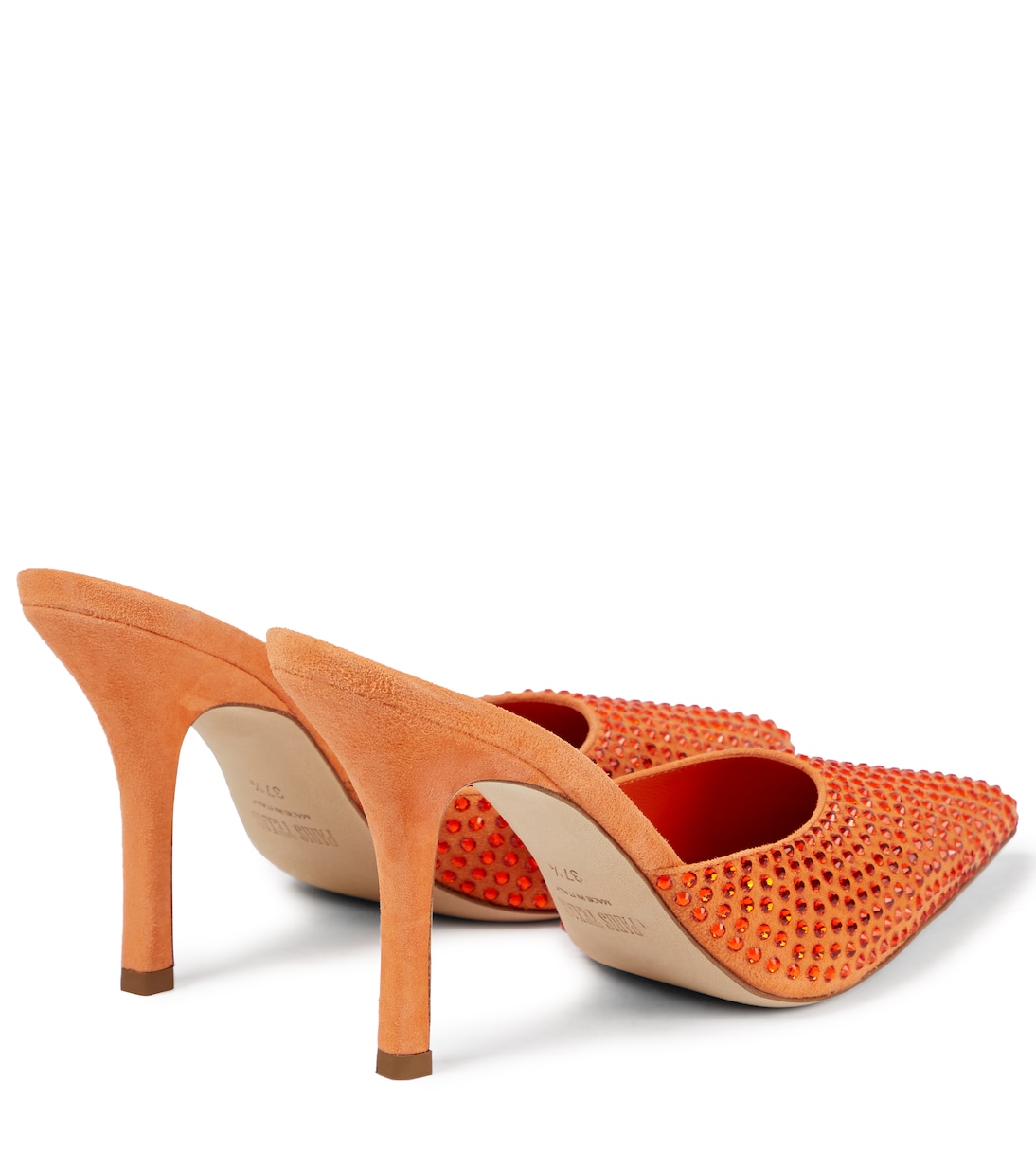 Hollywood embellished suede mules | Paris Texas