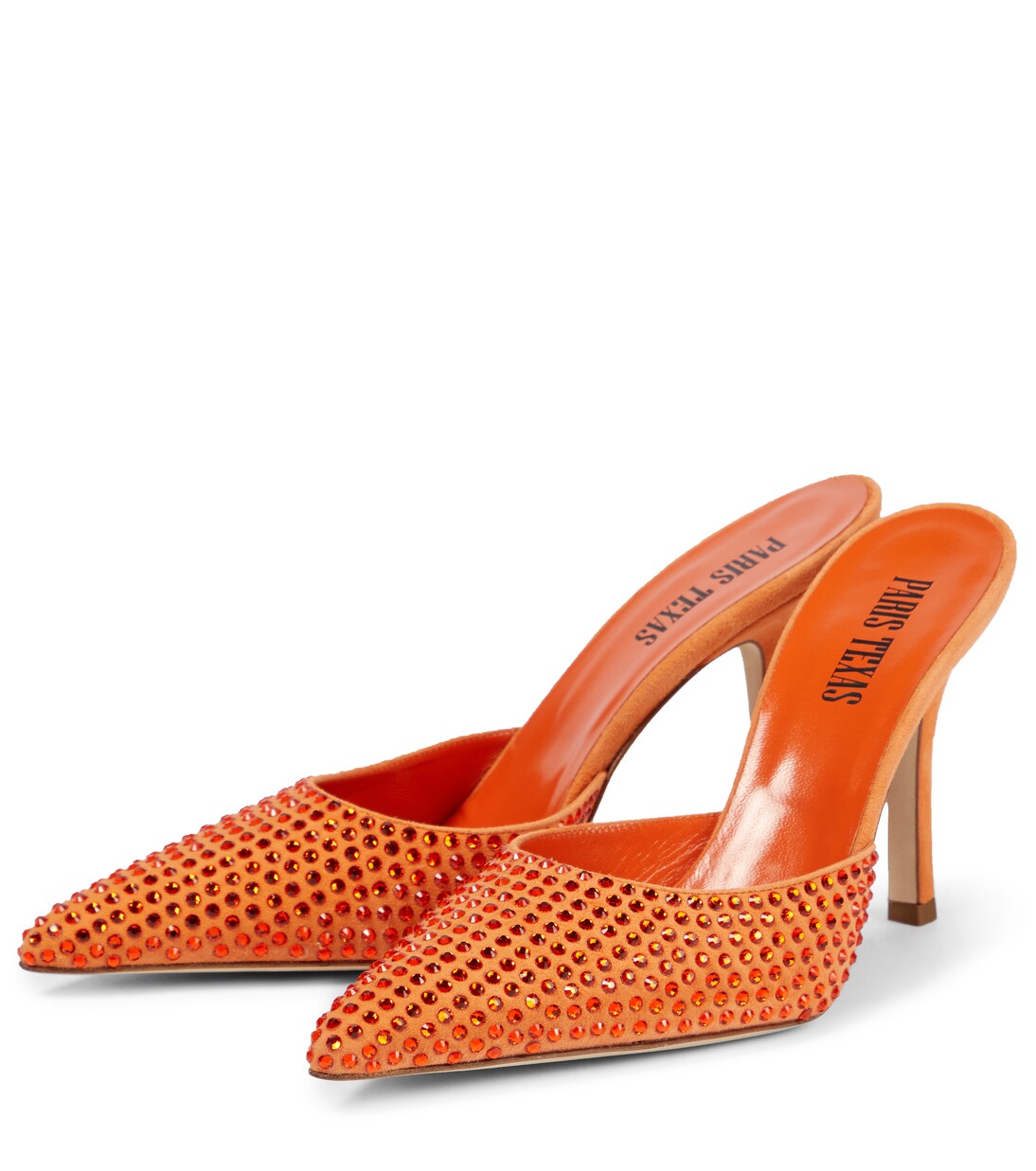 Hollywood embellished suede mules | Paris Texas