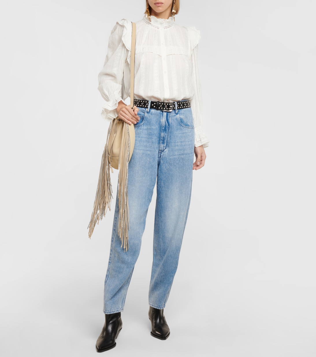 High-Rise Straight Jeans Ticosy | Marant Etoile