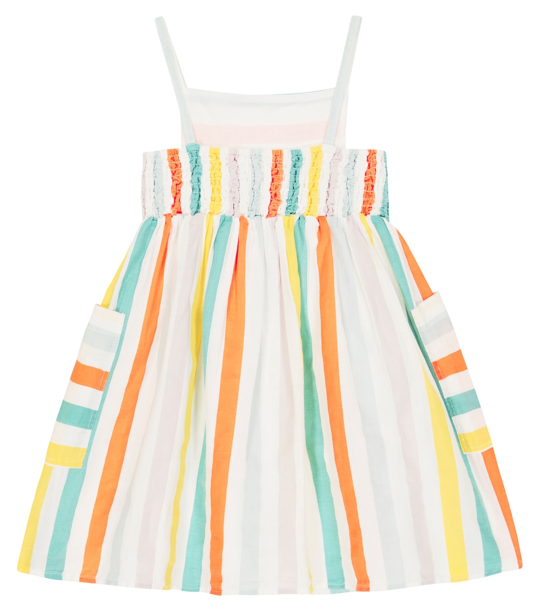 Striped linen and cotton dress | Stella McCartney Kids