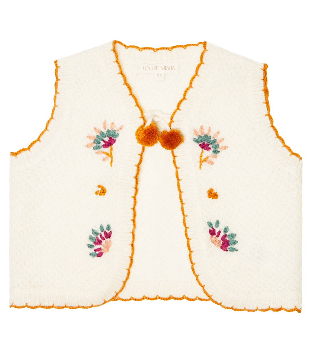 Sylna embroidered sweater vest | Louise Misha