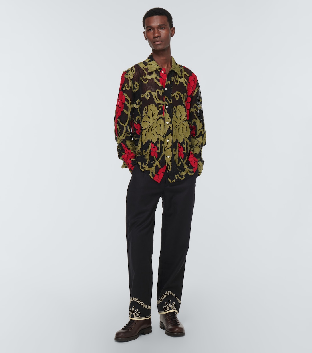 Vineyard cotton shirt | Bode