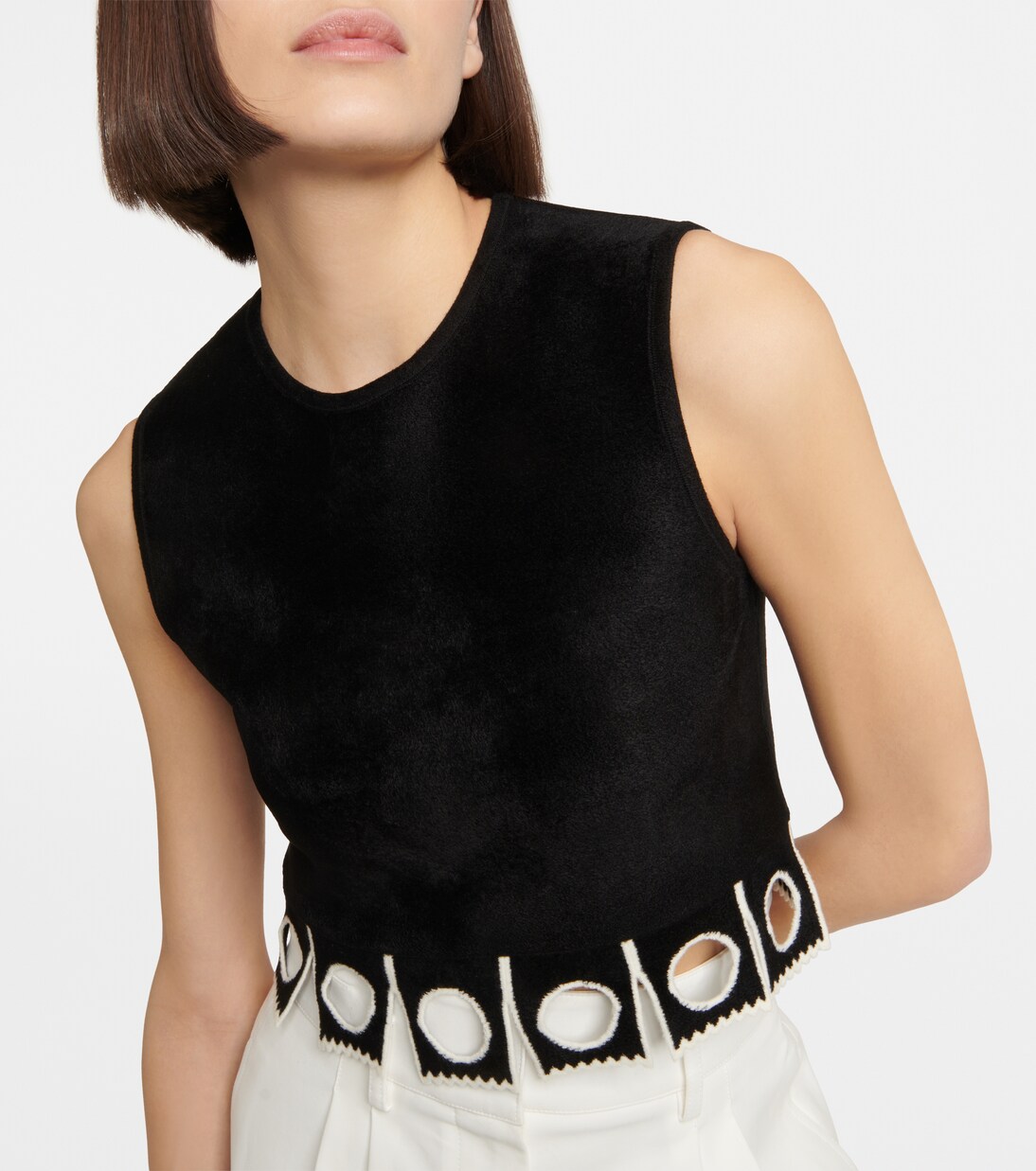 Sleeveless cropped top | Alaïa