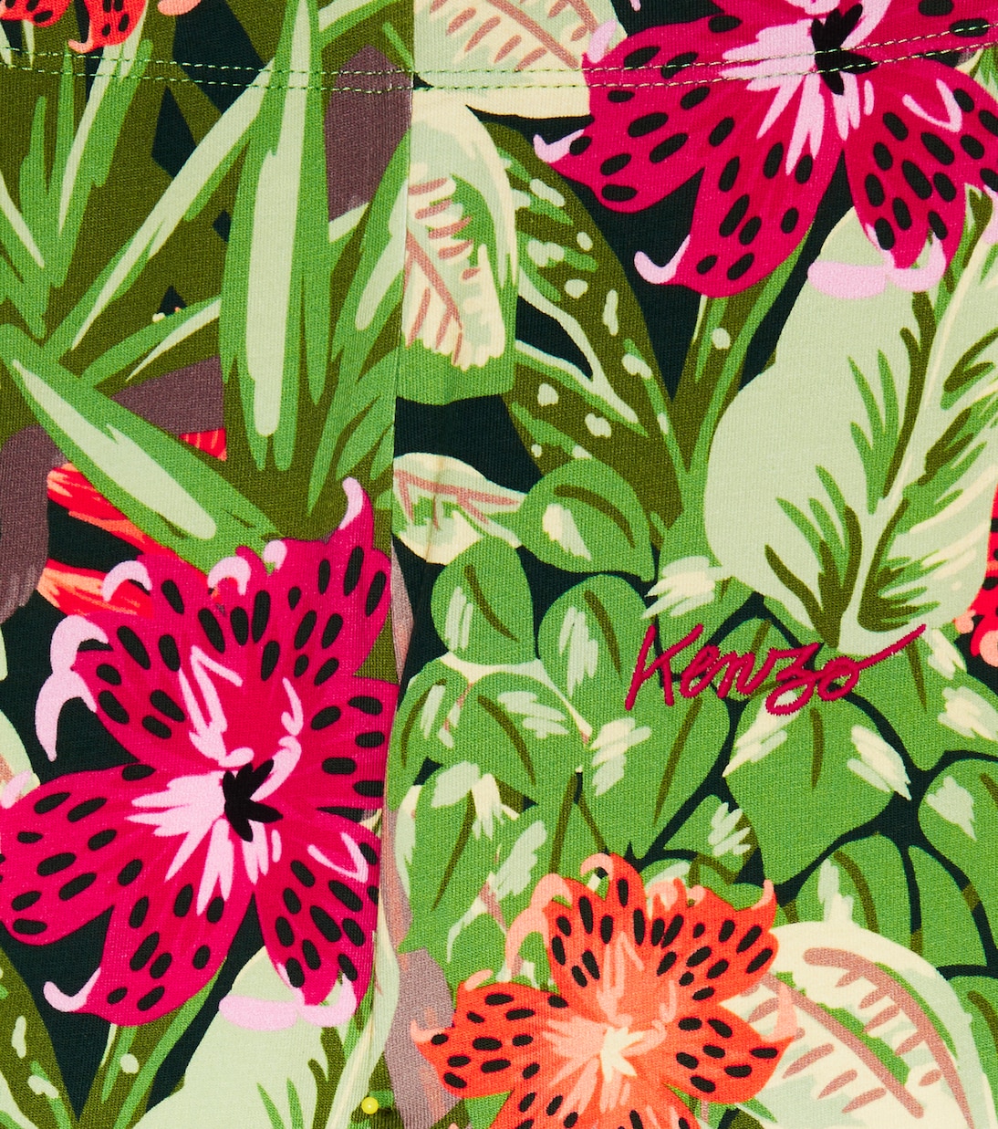 Leggings in misto cotone con stampa | Kenzo Kids