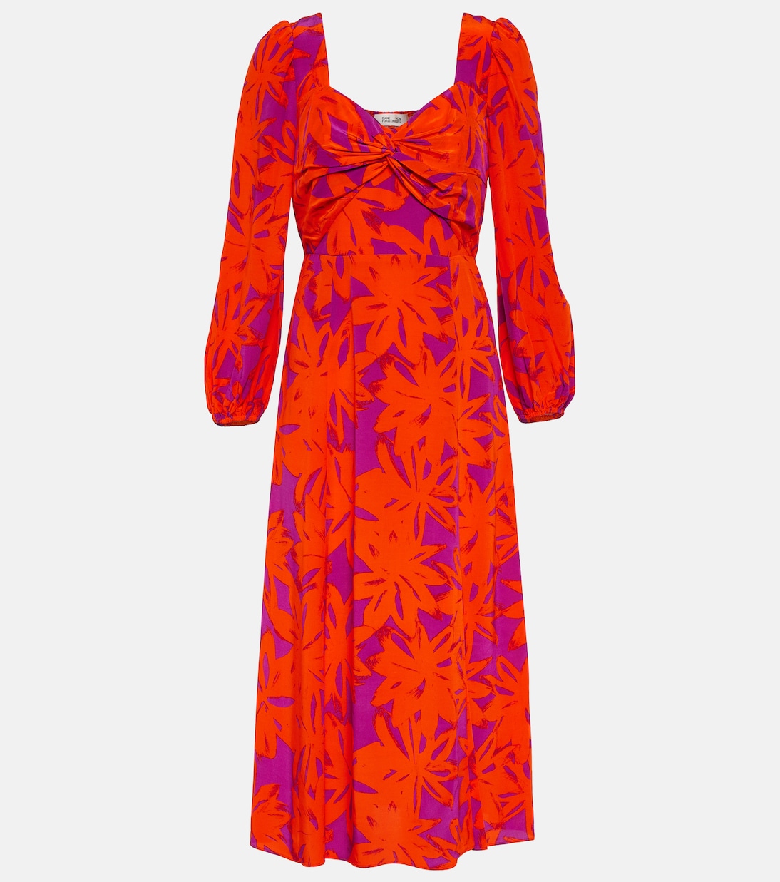 Robe midi Evie à fleurs | Diane von Furstenberg