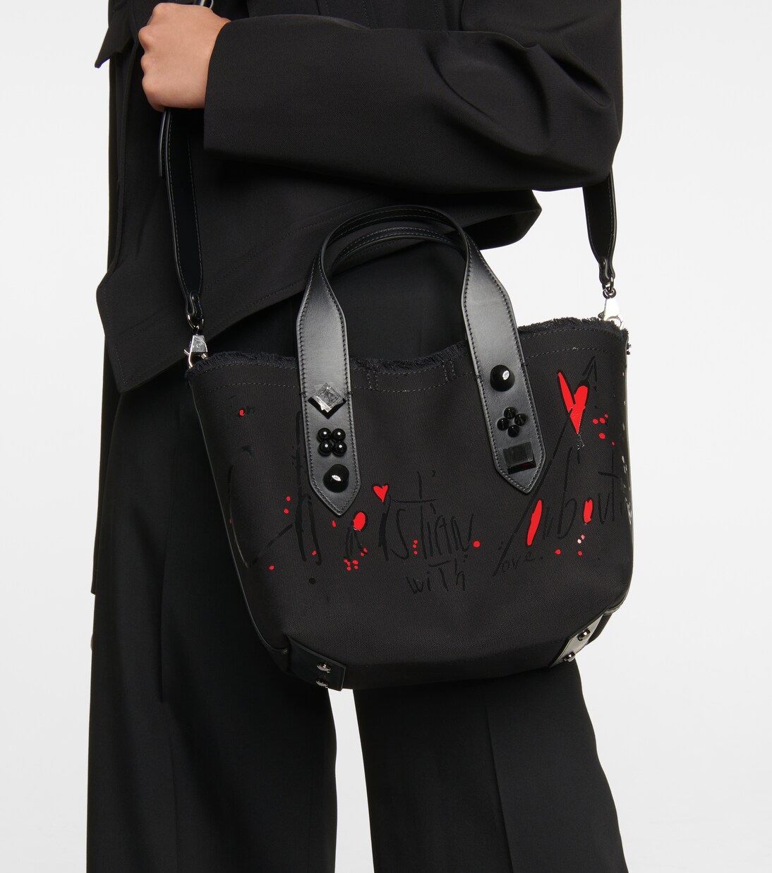 Tote Frangibus Small de lona | Christian Louboutin