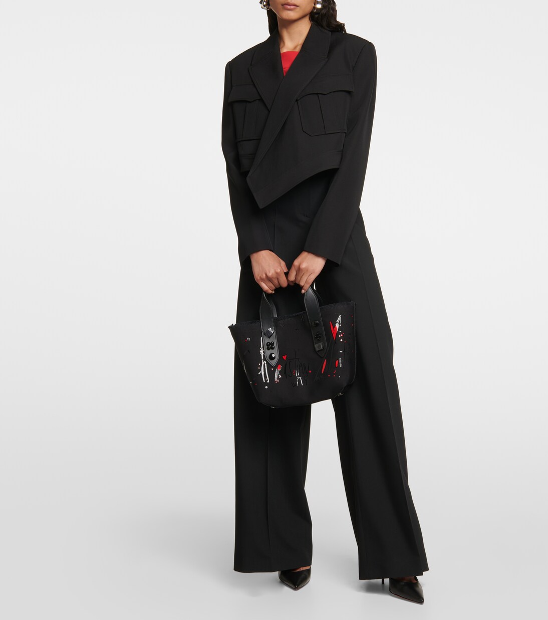 Tote Frangibus Small de lona | Christian Louboutin