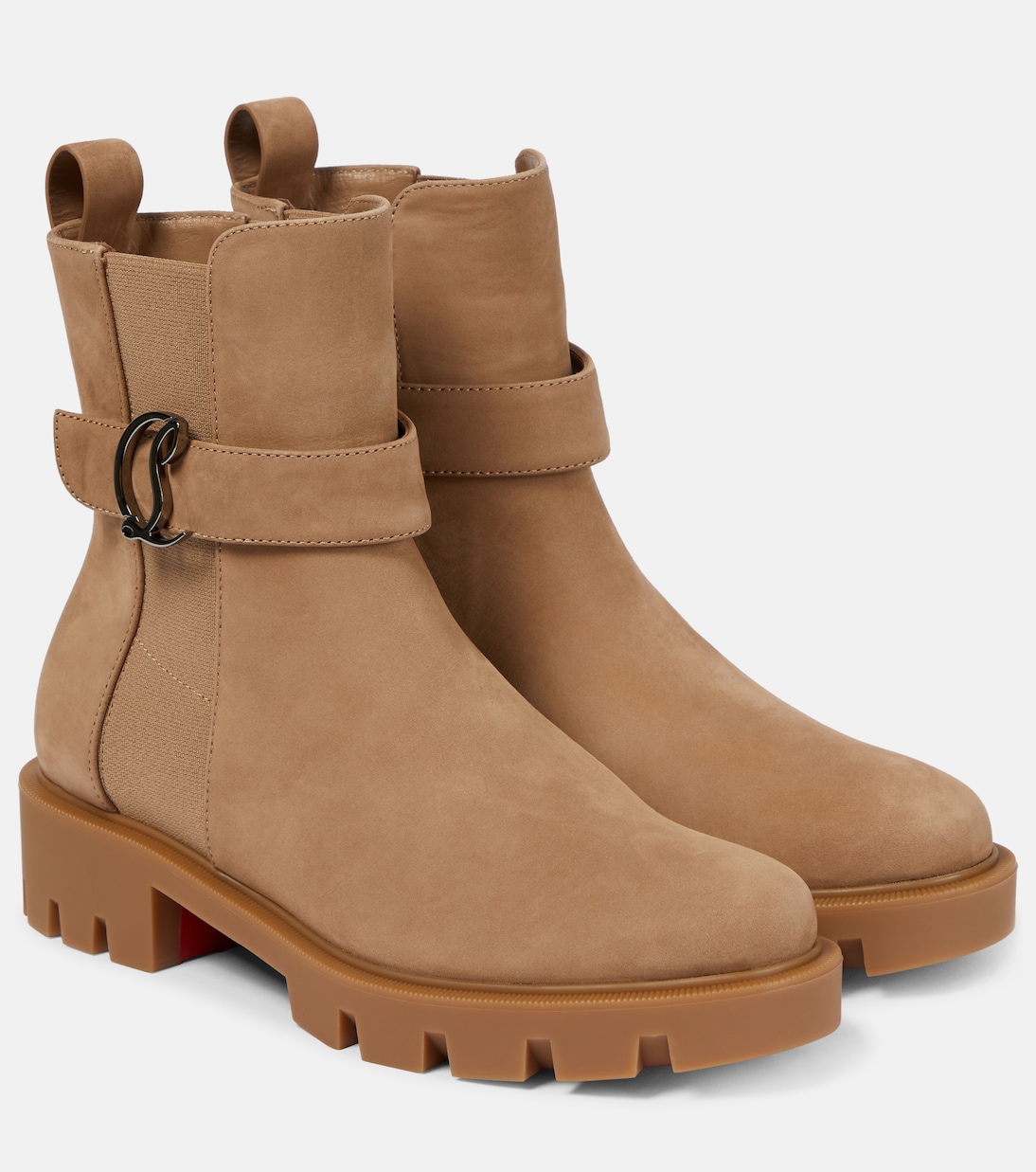 CL Chelsea suede ankle boots | Christian Louboutin
