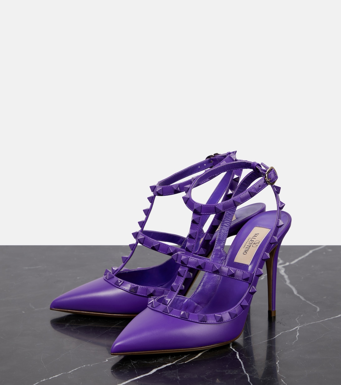 Pumps Rockstud 105 aus Leder | Valentino Garavani