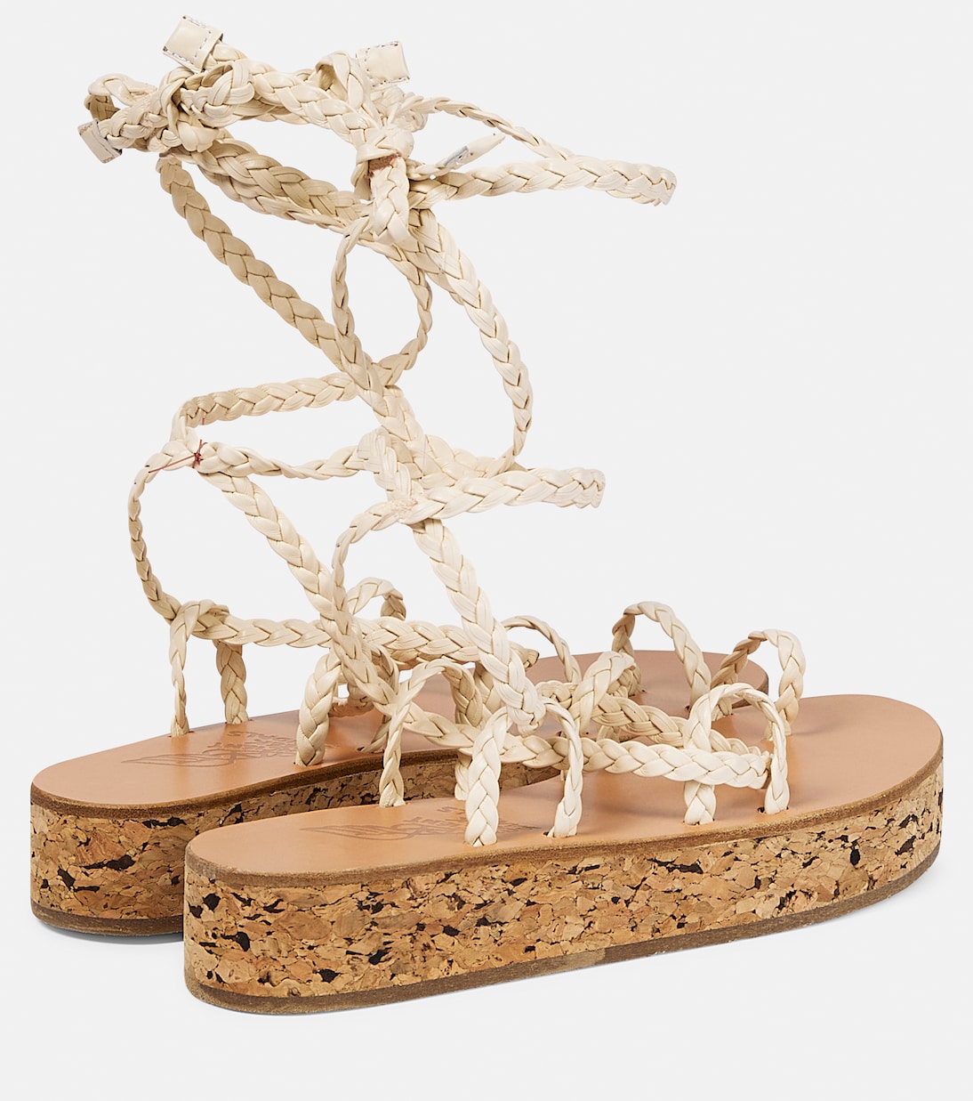 Plateausandalen Caryatis aus Leder | Ancient Greek Sandals