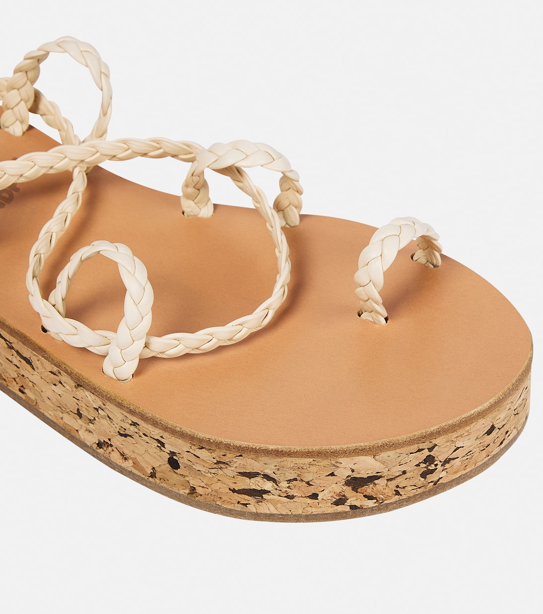 Plateausandalen Caryatis aus Leder | Ancient Greek Sandals