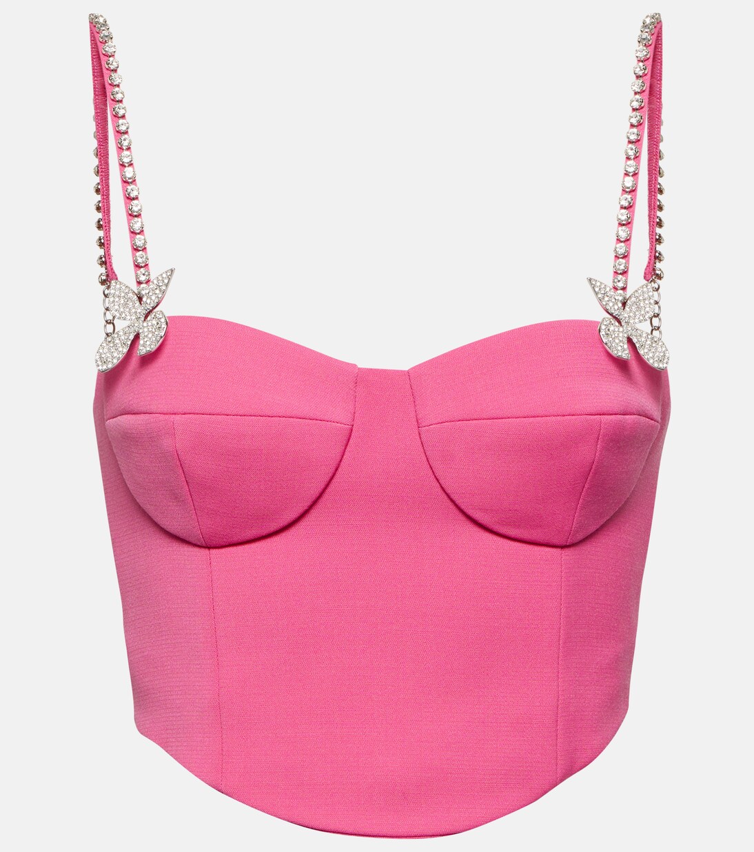 Verziertes Bustier-Top aus Wolle | Area