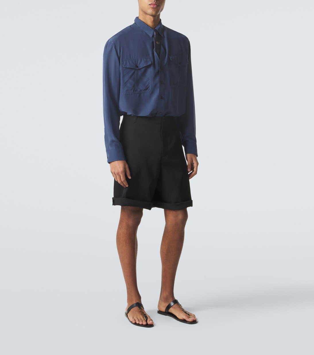 Sandalen Cassandre aus Leder | Saint Laurent