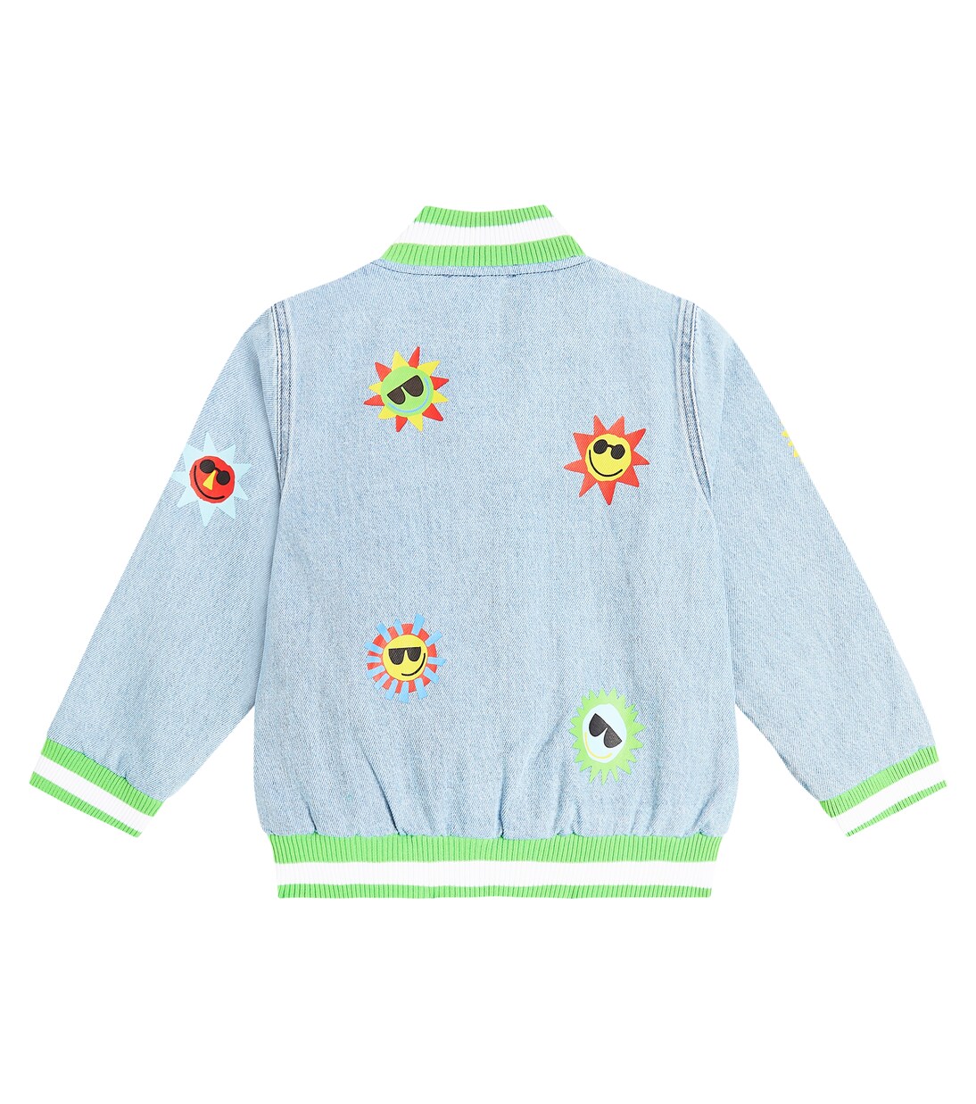 Embroidered denim varsity jacket | Stella McCartney Kids