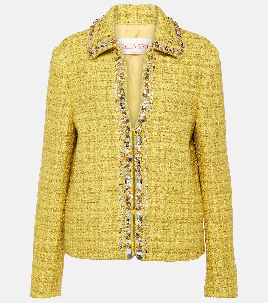 Embellished tweed jacket | Valentino