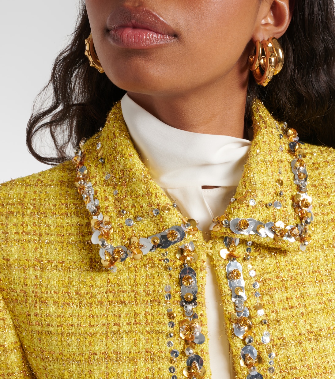 Embellished tweed jacket | Valentino