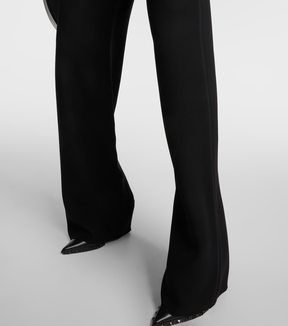 Weite Mid-Rise-Hose aus Seide | Valentino