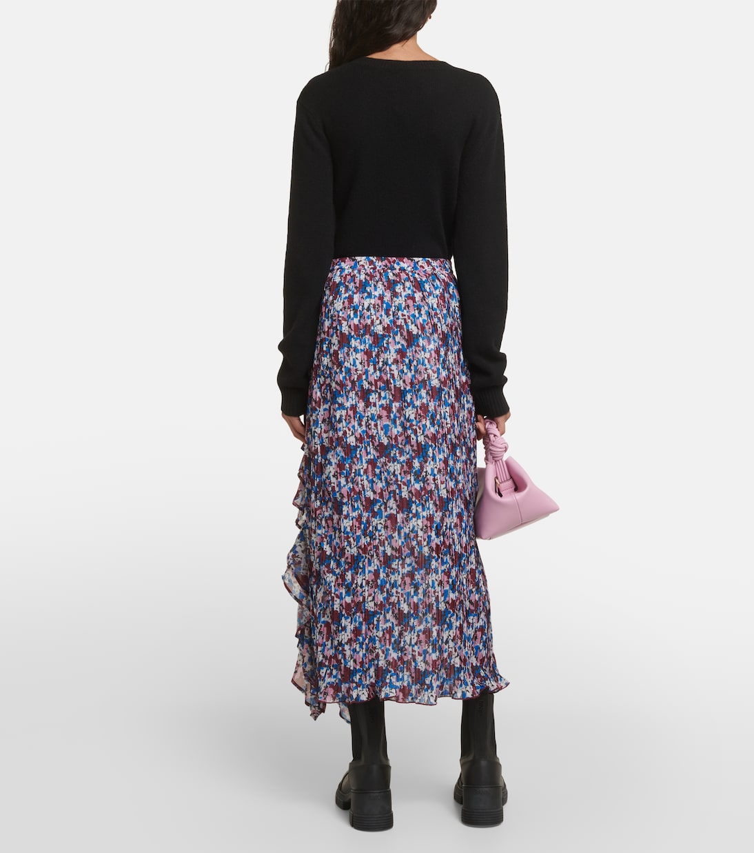 Maxirock aus Satin | Ganni