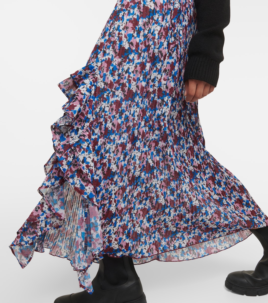 Maxirock aus Satin | Ganni