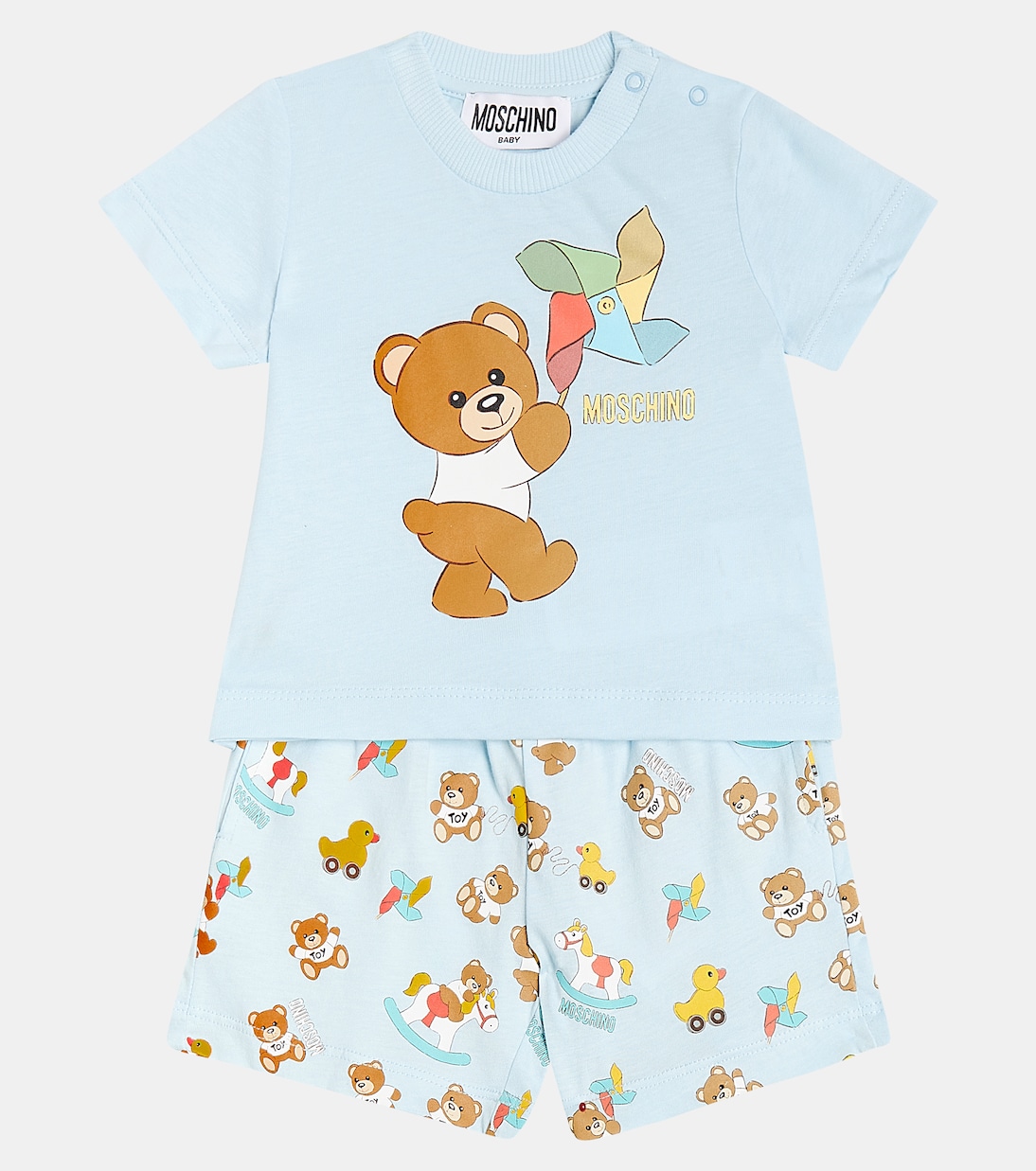 Bébé – Ensemble t-shirt et short en coton | Moschino Kids