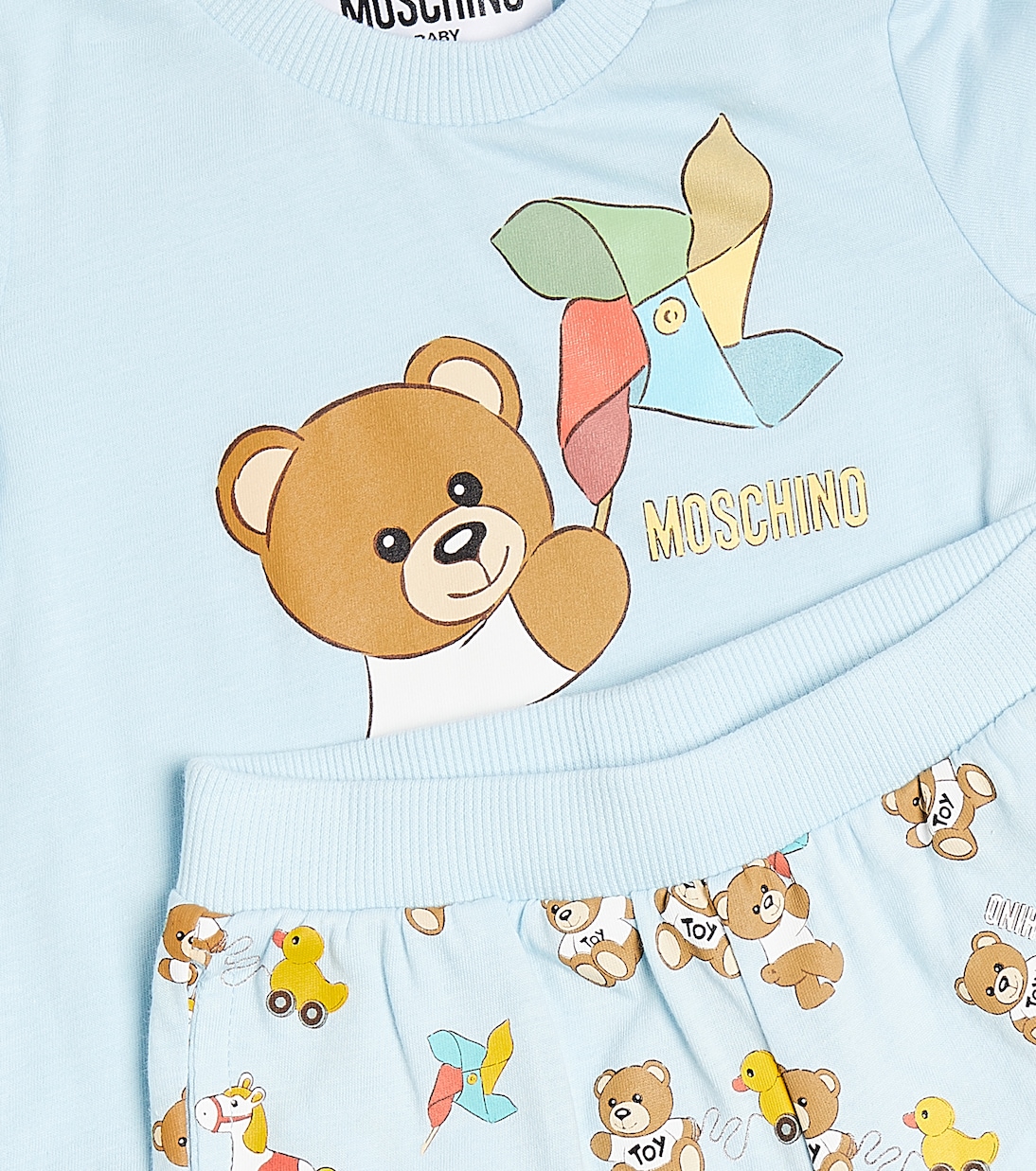 Bébé – Ensemble t-shirt et short en coton | Moschino Kids