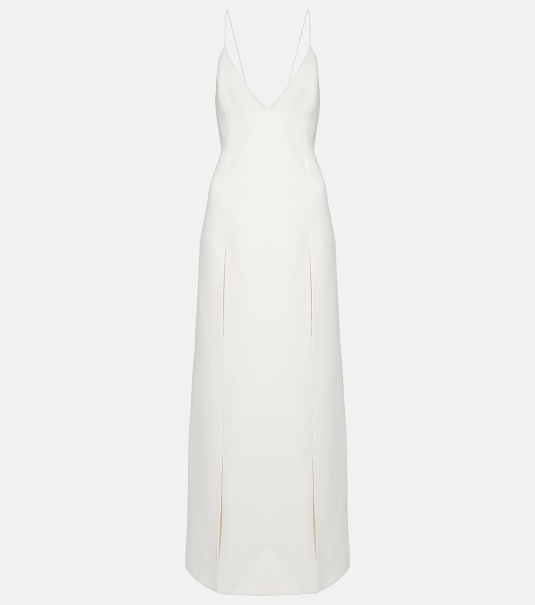 Robe longue Nonya en crêpe de satin | Khaite